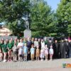 Участники Республиканского велопробега к 80-летию освобождения Беларуси и 40-летию установления Собора белорусских святых приняли участие в митинге в г.п. Мир