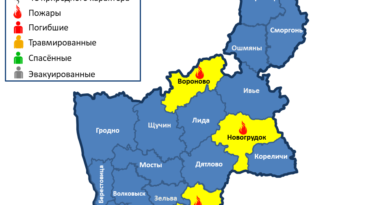 За сутки на территории Гродненской области произошло 3 пожара