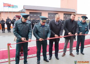 Новый гараж для спецтехники РОЧС появился в Кореличах