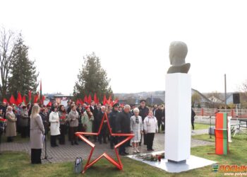 В Кореличах состоялся митинг в честь Дня Октябрьской революции