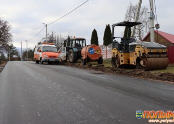 На улице Церковной в агрогородке Жуховичи появился новый асфальт