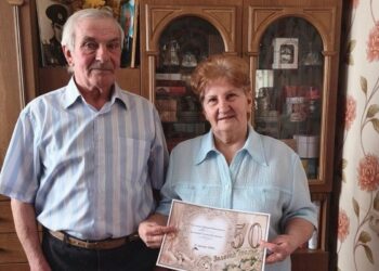 Семья Лукьянович из агрогородка Цирин отметила 50-летие совместной жизни