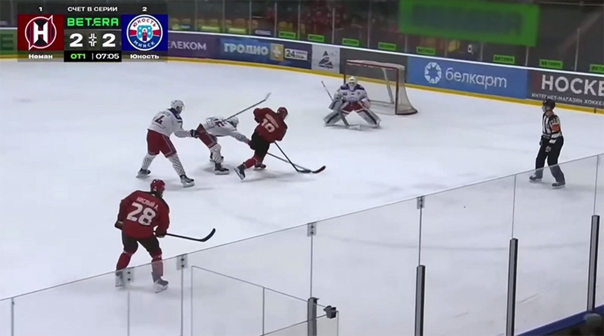 «Неман» в овертайме победил «Юность» и сравнял счет в четвертьфинале Кубка Президента