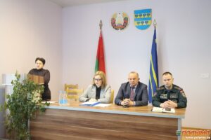 Заместитель председателя Кореличского райисполкома Анастасия Безмен в рамках единого дня информирования встретилась с коллективом РУП ЖКХ