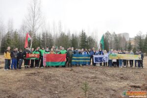 В Кореличах состоялся субботник с высадкой деревьев