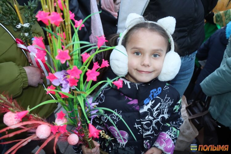 Освящение вербы в храме святых апостолов Петра и Павла в Кореличах