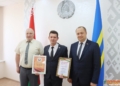 Руководство Кореличского района поблагодарило за работу председателя суда Руслана Хихола