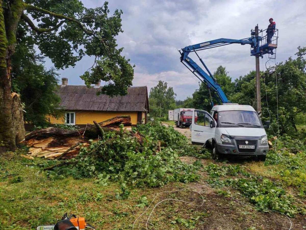 Разрушительные последствия непогоды в Гродненской области