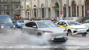 Основные правила безопасности на дорогах во время ливней напомнили в ГАИ