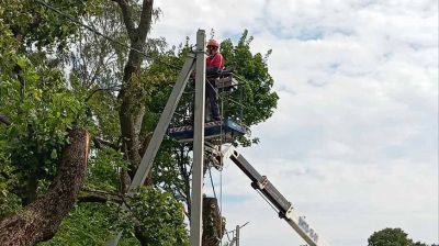 Около 60 ремонтных бригад «Гродноэнерго» ликвидируют последствия разгула стихии
