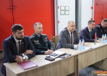 Председатель Кореличского райисполкома Александр Курило встретился с коллективом РОЧС в рамках единого дня информирования населения